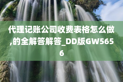 代理记账公司收费表格怎么做,的全解答解答_DD版GW5656