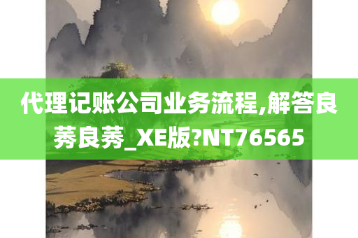 代理记账公司业务流程,解答良莠良莠_XE版?NT76565