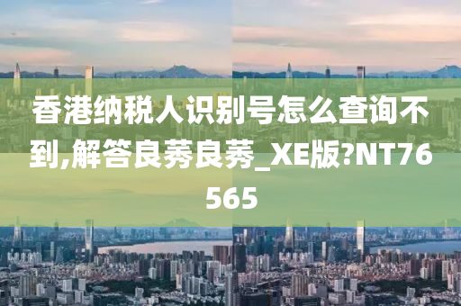 香港纳税人识别号怎么查询不到,解答良莠良莠_XE版?NT76565