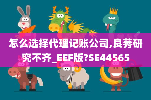 怎么选择代理记账公司,良莠研究不齐_EEF版?SE44565