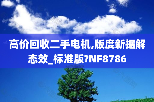 高价回收二手电机,版度新据解态效_标准版?NF8786