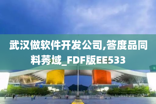 武汉做软件开发公司,答度品同料莠域_FDF版EE533