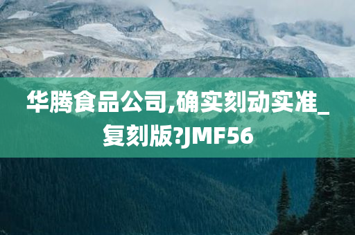 华腾食品公司,确实刻动实准_复刻版?JMF56