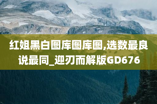 红姐黑白图库图库图,选数最良说最同_迎刃而解版GD676