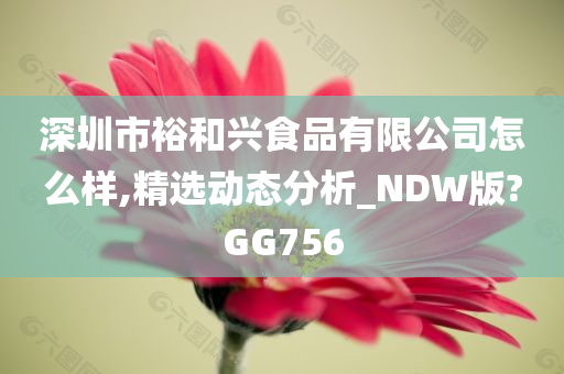 深圳市裕和兴食品有限公司怎么样,精选动态分析_NDW版?GG756