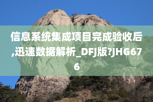 信息系统集成项目完成验收后,迅速数据解析_DFJ版?JHG676