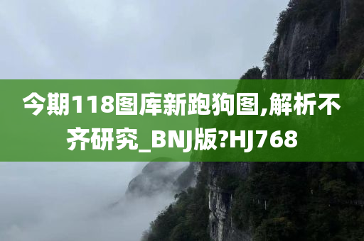 今期118图库新跑狗图,解析不齐研究_BNJ版?HJ768