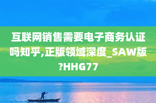 互联网销售需要电子商务认证吗知乎,正版领域深度_SAW版?HHG77