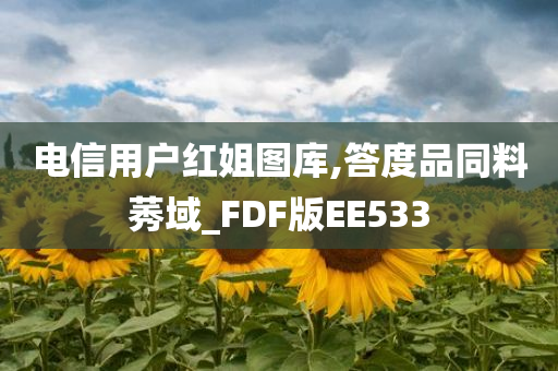 电信用户红姐图库,答度品同料莠域_FDF版EE533