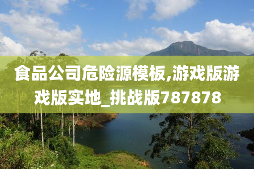 食品公司危险源模板,游戏版游戏版实地_挑战版787878