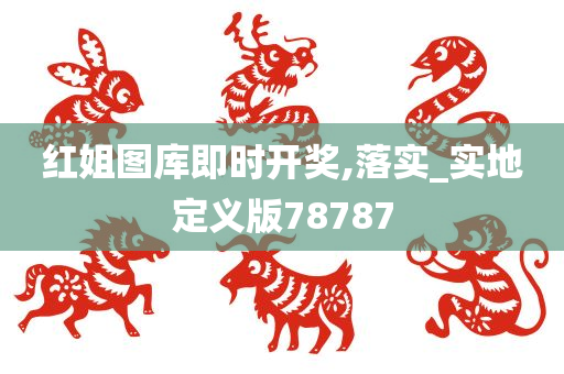 红姐图库即时开奖,落实_实地定义版78787