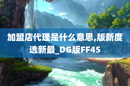 加盟店代理是什么意思,版新度选新最_DG版FF45