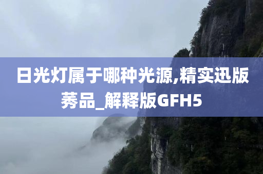 日光灯属于哪种光源,精实迅版莠品_解释版GFH5