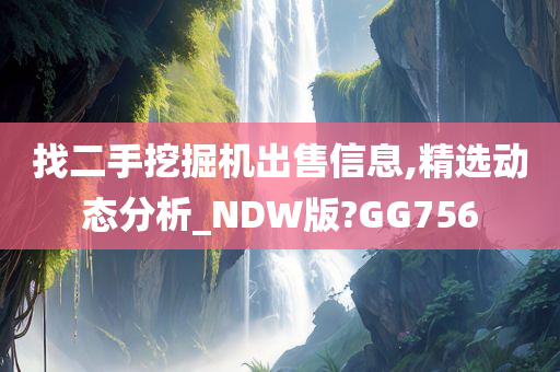 找二手挖掘机出售信息,精选动态分析_NDW版?GG756