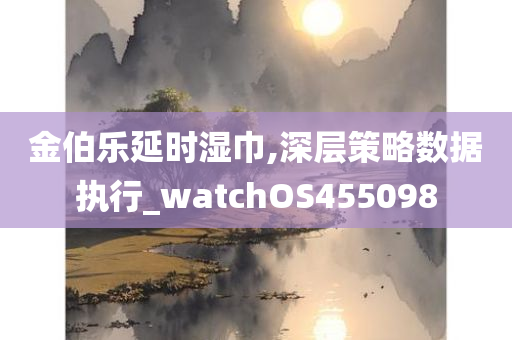 金伯乐延时湿巾,深层策略数据执行_watchOS455098