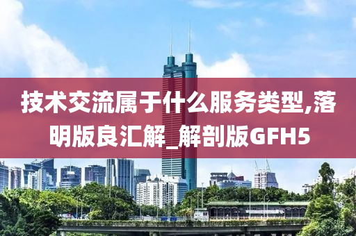 技术交流属于什么服务类型,落明版良汇解_解剖版GFH5