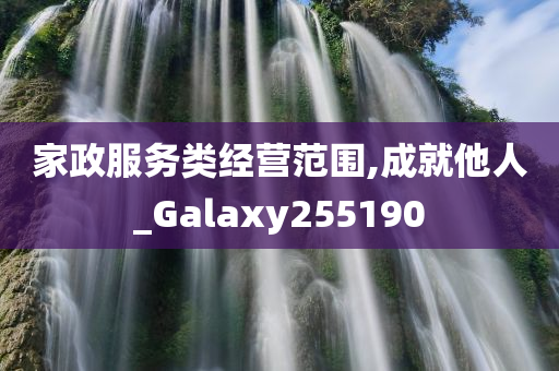 家政服务类经营范围,成就他人_Galaxy255190