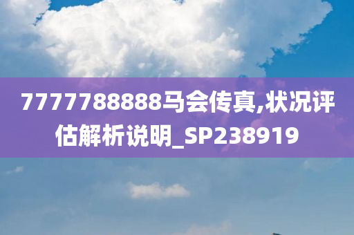 7777788888马会传真,状况评估解析说明_SP238919