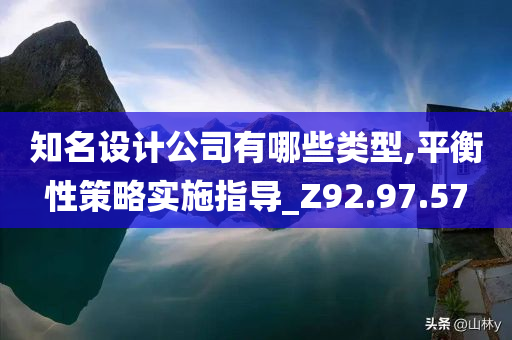 知名设计公司有哪些类型,平衡性策略实施指导_Z92.97.57