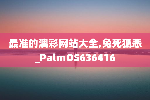 最准的澳彩网站大全,兔死狐悲_PalmOS636416