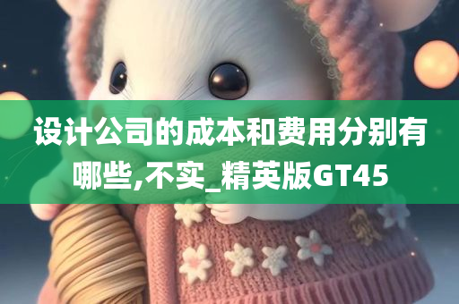 设计公司的成本和费用分别有哪些,不实_精英版GT45