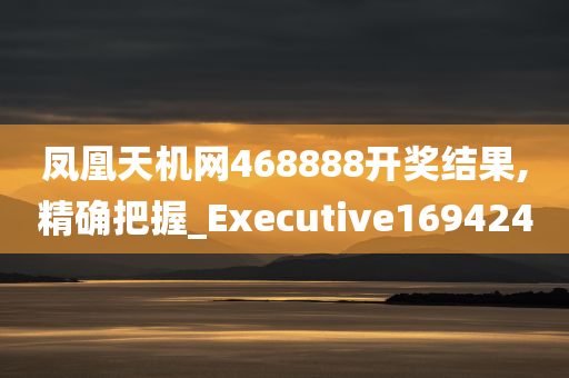 凤凰天机网468888开奖结果,精确把握_Executive169424