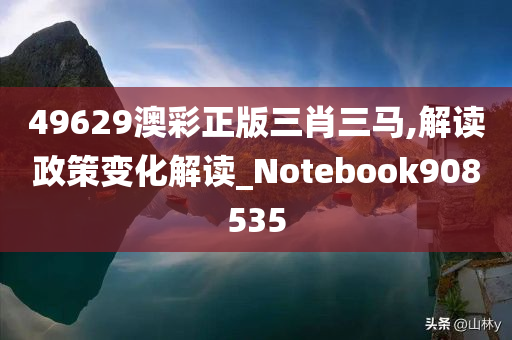 49629澳彩正版三肖三马,解读政策变化解读_Notebook908535