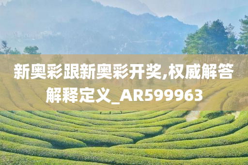 新奥彩跟新奥彩开奖,权威解答解释定义_AR599963