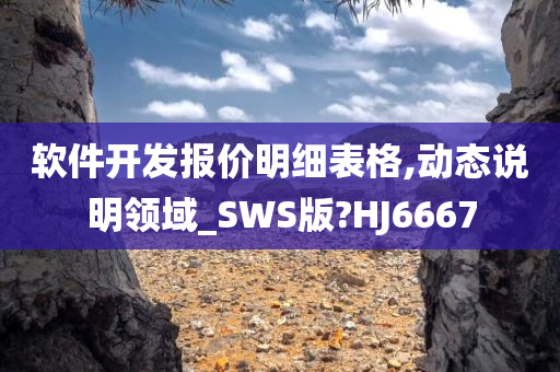 软件开发报价明细表格,动态说明领域_SWS版?HJ6667