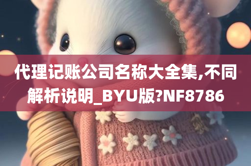 代理记账公司名称大全集,不同解析说明_BYU版?NF8786