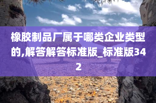 橡胶制品厂属于哪类企业类型的,解答解答标准版_标准版342