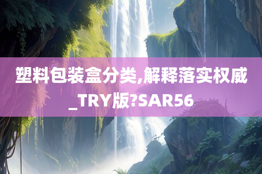 塑料包装盒分类,解释落实权威_TRY版?SAR56